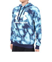 アンダーアーマー(UNDER ARMOUR)パーカー メンズ ライバルフリース ビッグロゴ 1381331 490