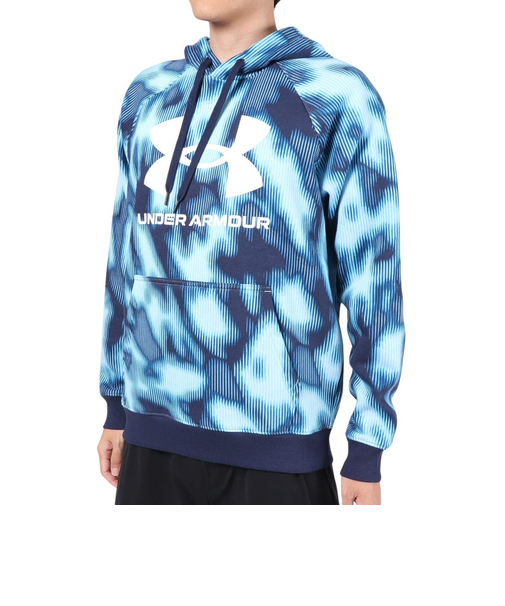 アンダーアーマー（UNDER ARMOUR）パーカー メンズ ライバルフリース ビッグロゴ 1381331 490