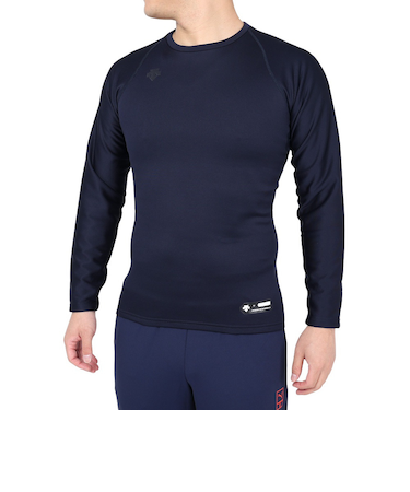 デサント（DESCENTE）野球 丸首 長袖アンダーシャツ 裏起毛 STD-657 DNVY