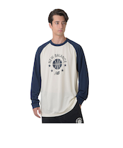 ニューバランス（new balance）バスケットボールウェア カラーブロックロングTシャツ AMT35183TNV 速乾