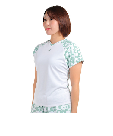ルコックスポルティフ（lecoqsportif）テニスウェア 2WAYグラフィックゲームシャツ QTWWJA03 BL UVカット