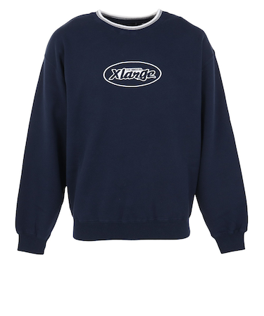 エクストララージ（XLARGE）スウェットシャツ メンズ レトロ クルーネック 101233012003-NAVY