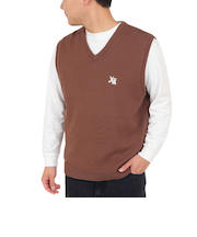 エクストララージ（XLARGE）ニットベスト メンズ OLD ENGLISH 101233015001-BROWN