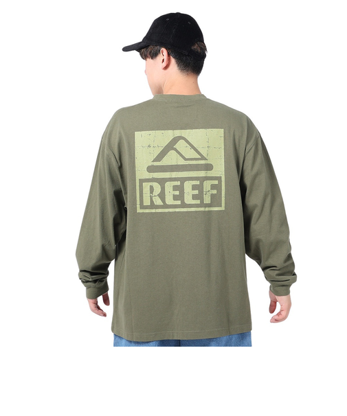 リーフ（REEF）SQUARE LOGO 長袖Tシャツ RFTEM2335-GRN