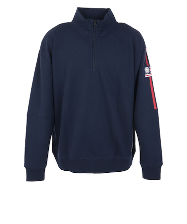 セッションズ（SESSIONS）長袖スウェット メンズ フラッグ ハーフジップ 237197 NVY