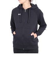 アンダーアーマー（UNDER ARMOUR）パーカー レディース ライバルフリース フルジップ フーディー 1379497 001