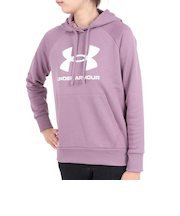 アンダーアーマー（UNDER ARMOUR）パーカー レディース ライバルフリース ビッグロゴ フーディー 1379501 500