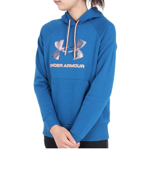 アンダーアーマー（UNDER ARMOUR）パーカー レディース ライバルフリース プリント 1381240 426