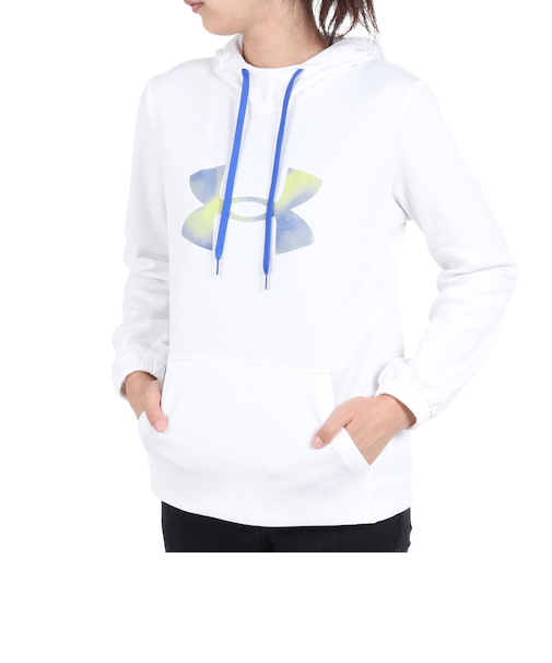アンダーアーマー（UNDER ARMOUR）パーカー レディース アーマーフリース ビッグロゴ 1381242 100
