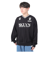 ヤックパック（YAK PAK）トレーナー メンズ ユニホーム Vネックプルオーバー 3710001-01 BLK