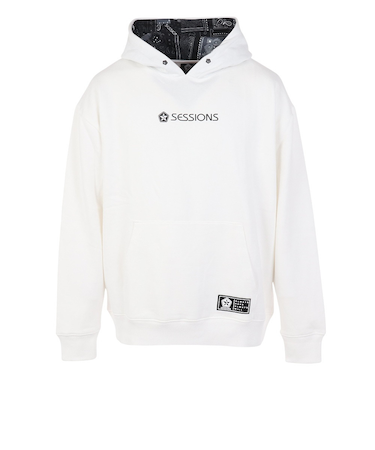 セッションズ（SESSIONS）パーカー メンズ ペイズリー ボックス フーディー 237196 WHT