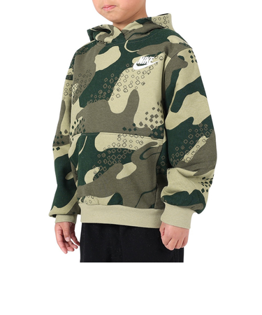 ナイキ(NIKE)ジュニア キッズ NSW CLUB CAMO パーカー 86L161-EDR