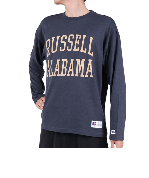 ラッセル（RUSSELL）88/12 ロングスリーブ CN Tシャツ Wide RBM23F0006 NVY