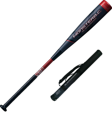 ゼット（ZETT）軟式用バット 野球 一般 モンスター ブラックキャノン 85cm 740g平均 BCT31385-6400
