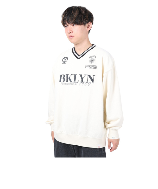 ヤックパック(YAK PAK)トレーナー メンズ ユニホーム Vネックプルオーバー 3710001-05 IVO