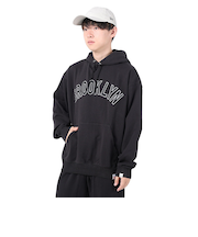 ヤックパック(YAK PAK)パーカー メンズ BKLN ワッペンプルパーカー 3710002-01 BLK