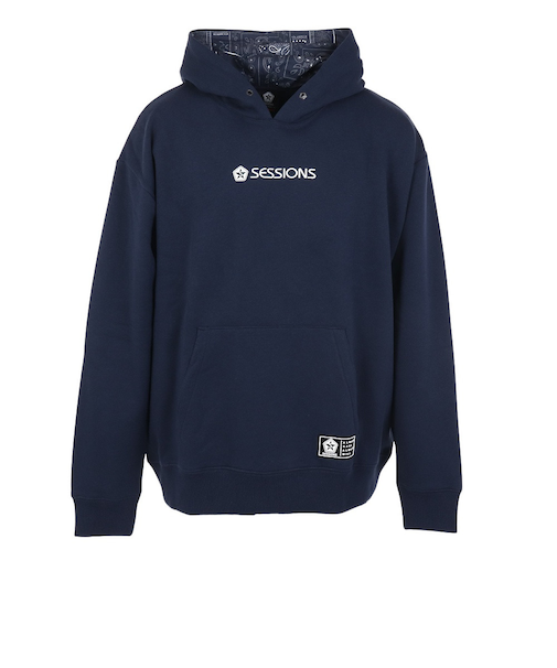 セッションズ（SESSIONS）パーカー メンズ ペイズリー ボックス フーディー 237196 NVY