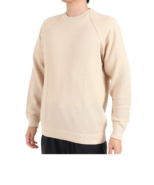 エルケクス（ELKEX）長袖ピケニット 無地 EKM3FA0004 IVR