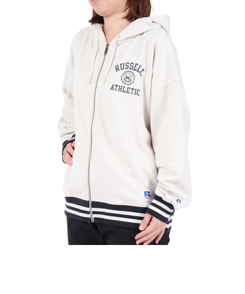 ラッセル（RUSSELL）FullZip Line Rib フーディ RBL23F1002 LGRY
