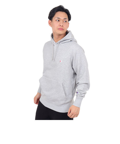 チャンピオン-ヘリテイジ（CHAMPION-HERITAGE）ベーシック ワンポイント フーデッドスウェットシャツ C3-Y136 070