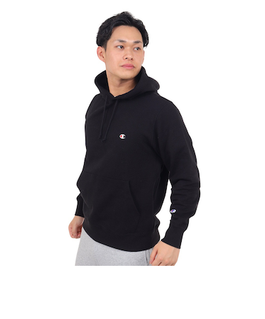 チャンピオン-ヘリテイジ（CHAMPION-HERITAGE）ベーシック ワンポイント フーデッドスウェットシャツ C3-Y136 090