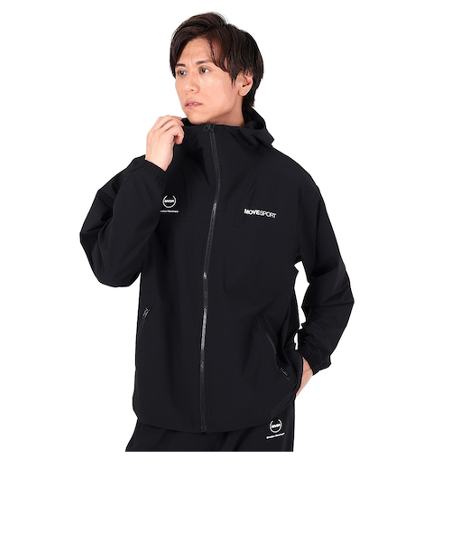 デサント（DESCENTE）ストレッチナイロンジップパーカー DX-C2704XB BK