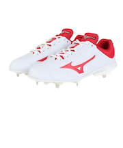 ミズノ（MIZUNO）野球 ソフトボールスパイク ライトレボバディー2 11GM232662 白 軽量 部活