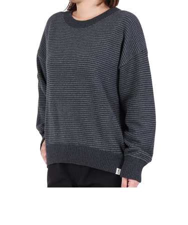 エルケクス（ELKEX）PIQUE クルーネック 長袖ニット EKL3FA0013 CGRY