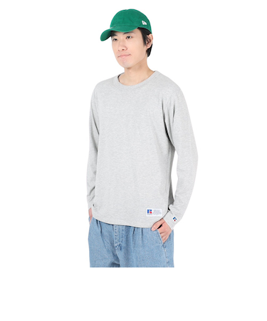 ラッセル（RUSSELL）T/C 長袖クルーネックTシャツ RBM23F0011 MGRY