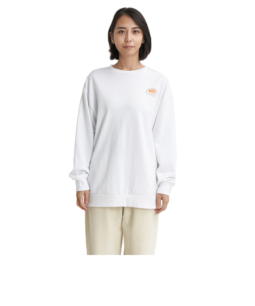 ロキシー（ROXY）ミニ裏毛 トップス 長袖Tシャツ 23FWRLT234029WHT