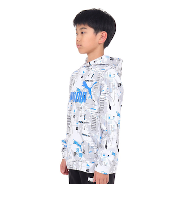 プーマ（PUMA）ジュニア ESS+ FUTUREVERSE フーディー スウェット FL 678569 02 WHT