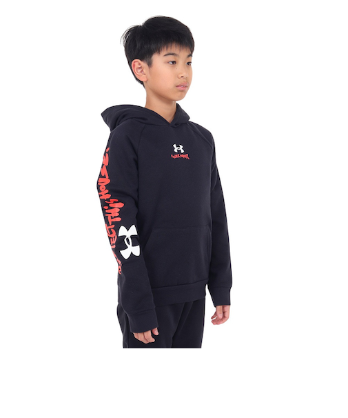 アンダーアーマー（UNDER ARMOUR）ジュニア ライバルフリース グラフィック フーディー 1379797 001