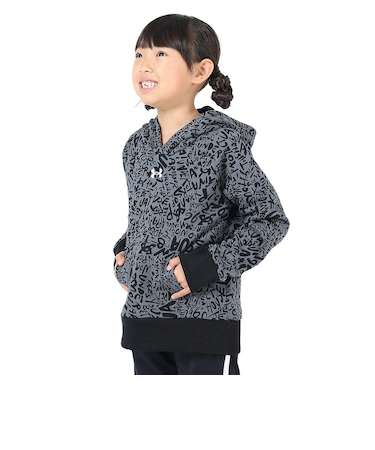 アンダーアーマー(UNDER ARMOUR)ジュニア ライバルフリース プリント フーディー 1379520 001
