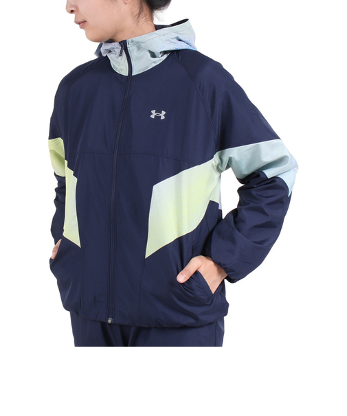 アンダーアーマー（UNDER ARMOUR）トリコット ウーブン フルジップ フーディー 1381236 410