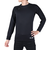 デサント（DESCENTE）野球 丸首 長袖アンダーシャツ 裏起毛 STD-657 BLK