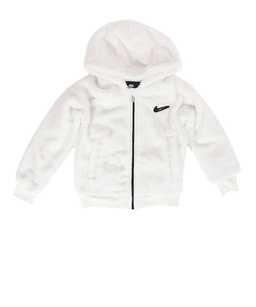ナイキ（NIKE）ジュニア ガールズ フェイクファージャケット アウター バックロゴ 36K736-782