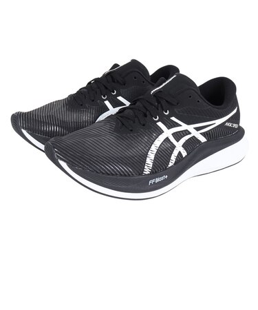 アシックス(ASICS)ランニングシューズ マジックスピード3 ワイド ブラック ホワイト 1011B704.001 スニーカー トレーニング 部活 クッショ…