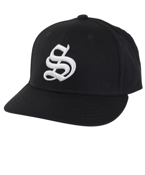 セッションズ（SESSIONS）ロゴ プレカーブキャップ 23080257 BKXWH 帽子 大きいサイズ