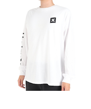 ハーレー(HURLEY)カットソー 長袖 ホワイト 白 SLEEVE LOGO 長袖Tシャツ MLS2312031-WHT