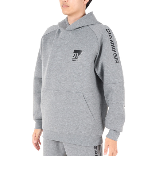 CARDBOARD ニット プルオーバーパーカー SW3F0051-TR860-GRSD MGRY