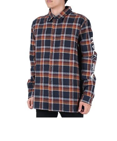 ルーカ（RVCA）PRINT SHIRT ジャケット BD042146 NVY