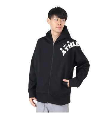 アスレタ（ATHLETA）サッカー フットサルウェア スウェット フルジップパーカー 3377 BLK