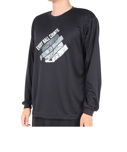 エックスティーエス(XTS)バスケットボールウェア ドライプラス 長袖Tシャツ 751TS3ES0024BLK