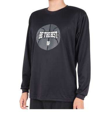 エックスティーエス(XTS)バスケットボールウェア ドライプラス 長袖Tシャツ 751TS3ES0027BLK 速乾