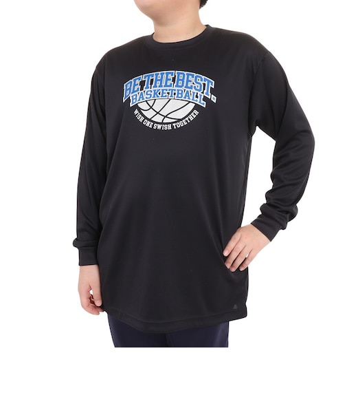 エックスティーエス（XTS）ジュニア バスケットボールウェア ドライプラス 長袖Tシャツ 751TS3ES0035BKS