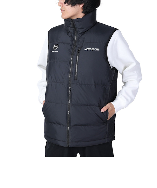 デサント（DESCENTE）ナイロンダウンベスト DX-C2708XB BK