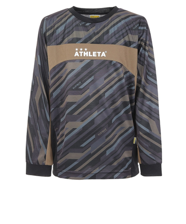 アスレタ（ATHLETA）ジュニア サッカー フットサルウェア 長袖グラフィックプラクティスシャツ 2395J BLK