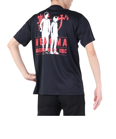 ハイキュー!! Tシャツ 音駒高校 黒尾鉄朗 孤爪研磨 音駒高校 HS-502 速乾