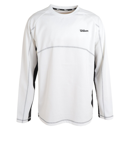 ウイルソン（Wilson）テニスウェア クルーネック長袖Tシャツ 443206-WT