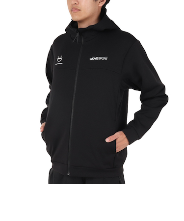 デサント（DESCENTE）ウインドクロス フルジップフーディー DX-C2547XB BK